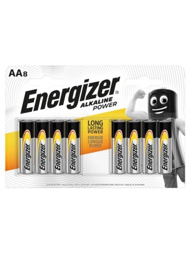 ENERGIZER ALKALINE POWER PILA ALCALINA AA LR6 BLISTER8