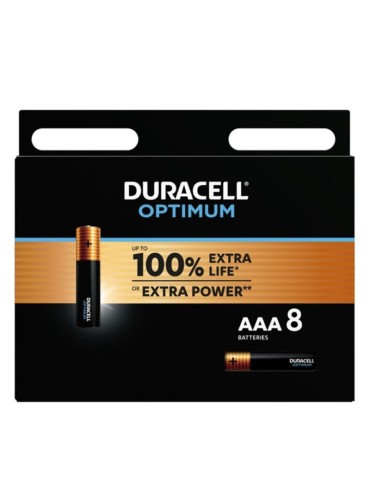 DURACELL OPTIMUM PILA ALCALINA AAA LR03 BLISTER8