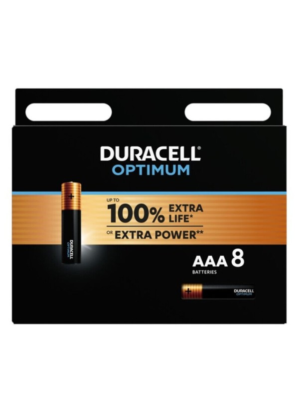 DURACELL OPTIMUM PILA ALCALINA AAA LR03 BLISTER8