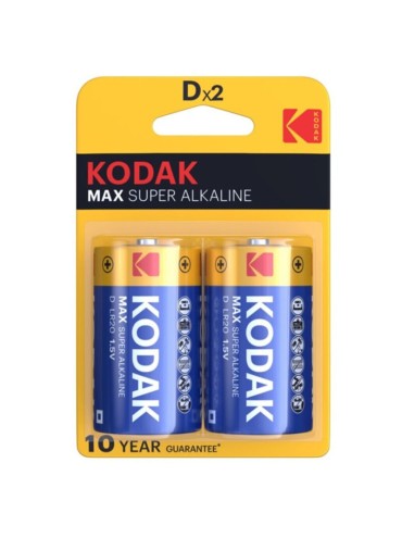 KODAK MAX PILA ALCALINA D LR20 BLISTER2