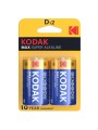 KODAK MAX PILA ALCALINA D LR20 BLISTER2