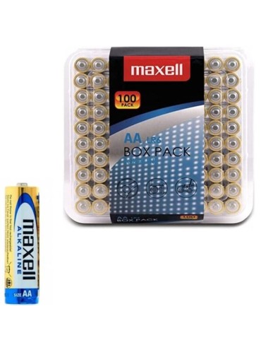 MAXELL PILA ALCALINA AA LR6 PACK100 PILAS