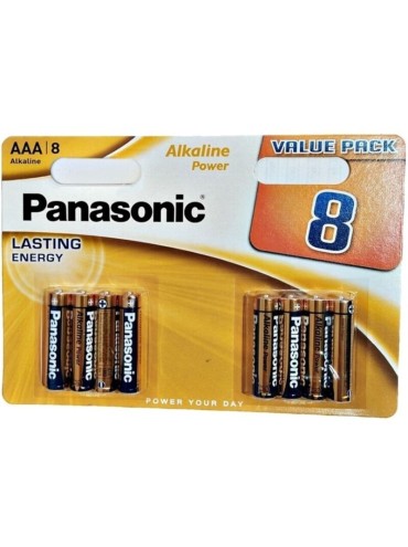PANASONIC BRONZE PILA ALCALINA AAA LR03 BLISTER8
