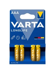 VARTA LONGLIFE PILA ALCALINA AAA LR03 BLISTER4