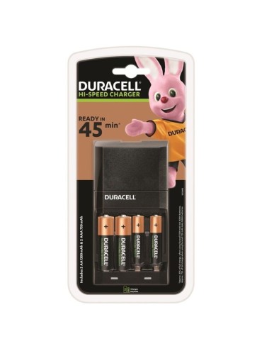 DURACELL CARGADOR RAPIDO 45MIN 2xAA 1700mAh 2xAAA 750mAh