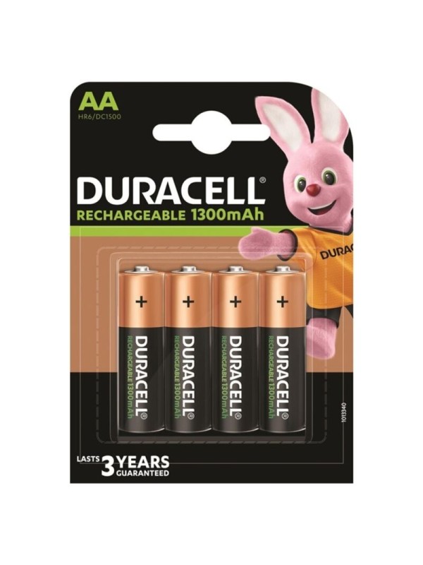 DURACELL PILA RECARGABLE HR6 AA 1300mAh BLISTER4