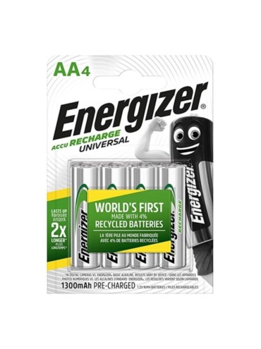 ENERGIZER UNIVERSAL PILA RECARGABLE HR6 AA 1300mAh BLISTER4