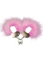 ADRIEN LASTIC ESPOSAS METAL CON PLUMAS ROSA