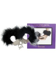 ADRIEN LASTIC ESPOSAS METAL CON PLUMAS NEGRO