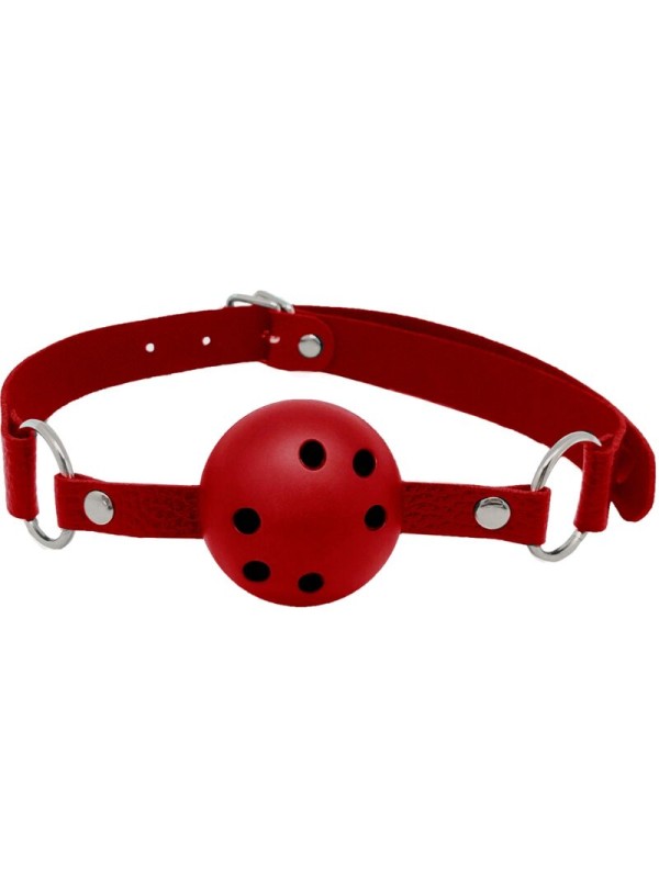 ALIVE DISCRETION MORDAZA TRANSPIRABLE ROJO
