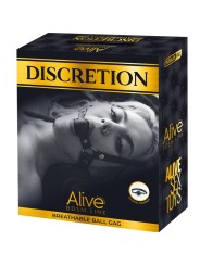 ALIVE DISCRETION MORDAZA TRANSPIRABLE ROJO