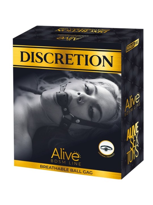 ALIVE DISCRETION MORDAZA TRANSPIRABLE ROJO
