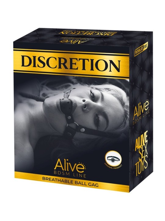 ALIVE DISCRETION MORDAZA TRANSPIRABLE NEGRO