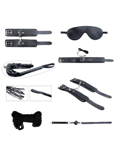ALIVE SECRET DESIRES KIT 7 PIEZAS BDSM NEGRO