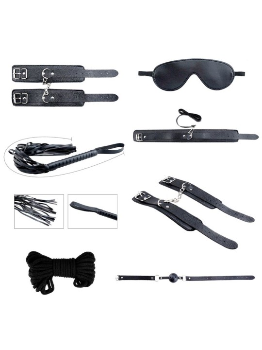 ALIVE SECRET DESIRES KIT 7 PIEZAS BDSM NEGRO