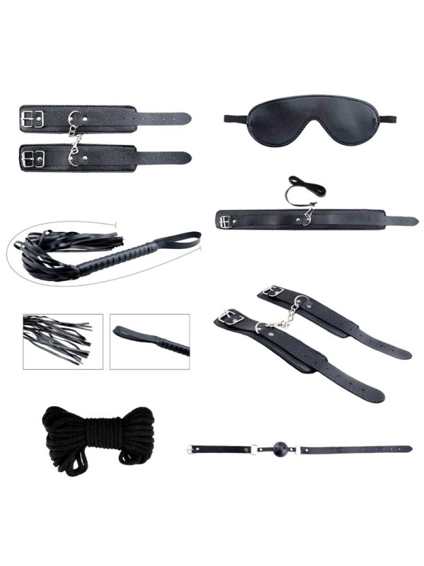 ALIVE SECRET DESIRES KIT 7 PIEZAS BDSM NEGRO