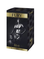 ALIVE FURY KIT 10 PIEZAS BDSM NEGRO