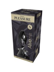 ALIVE ANAL PLEASURE MINI PLUG METAL NEGRO TALLA S