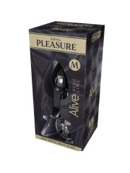 ALIVE ANAL PLEASURE MINI PLUG METAL NEGRO TALLA M