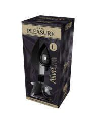 ALIVE ANAL PLEASURE MINI PLUG METAL NEGRO TALLA L