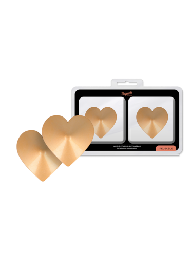 COQUETTE CHIC DESIRE CUBRE PEZONES METAL CORAZONES DORADOS