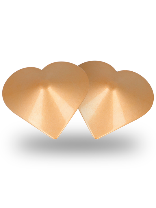 COQUETTE CHIC DESIRE CUBRE PEZONES METAL CORAZONES DORADOS