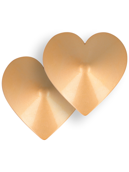 COQUETTE CHIC DESIRE CUBRE PEZONES METAL CORAZONES DORADOS