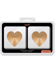COQUETTE CHIC DESIRE CUBRE PEZONES METAL CORAZONES DORADOS