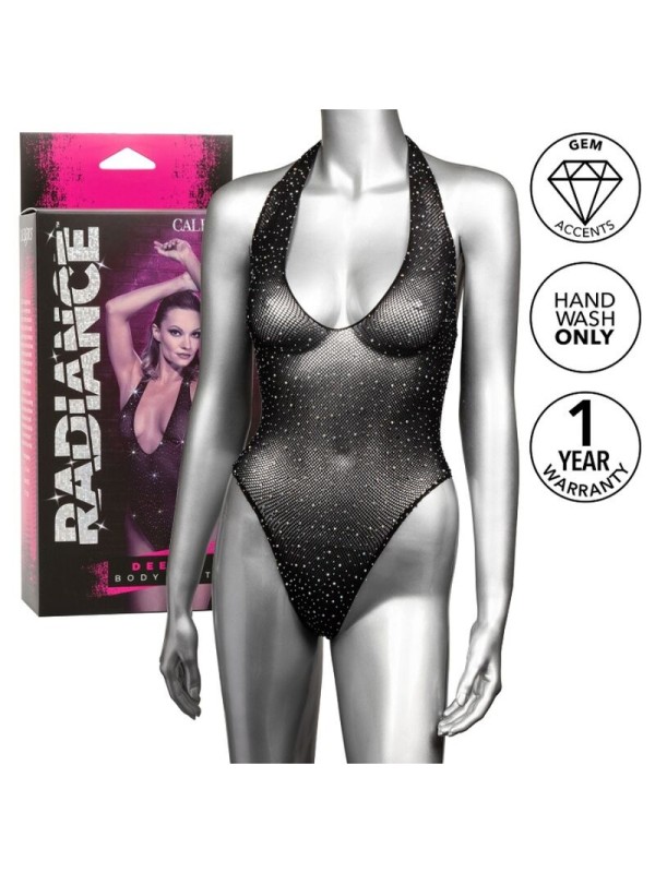 CALEXOTICS RADIANCE BODY CON ESCOTE EN V PROFUNDO PEDRERIA