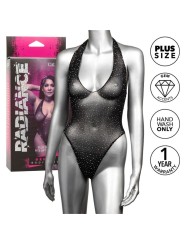 CALEXOTICS RADIANCE BODY CON ESCOTE EN V PROFUNDO PEDRERIA TALLA GRANDE