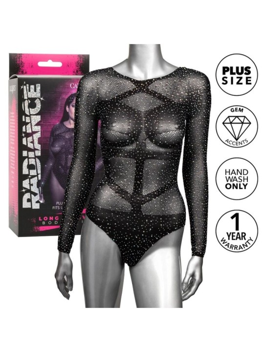 CALEXOTICS RADIANCE BODY DE MANGA LARGA PEDRERIA TALLA GRANDE