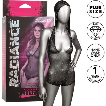 CALEXOTICS RADIANCE BODY CON CAPUCHA Y ESCOTE EN V PRONUNCIADO TALLA GRANDE