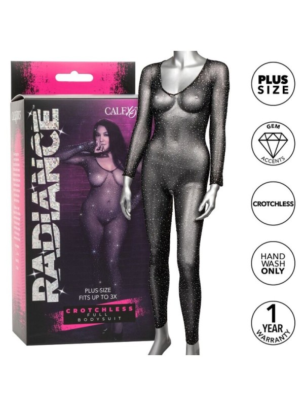 CALEXOTICS RADIANCE BODY ENTERO PEDRERIA SIN ENTREPIERNA TALLA GRANDE
