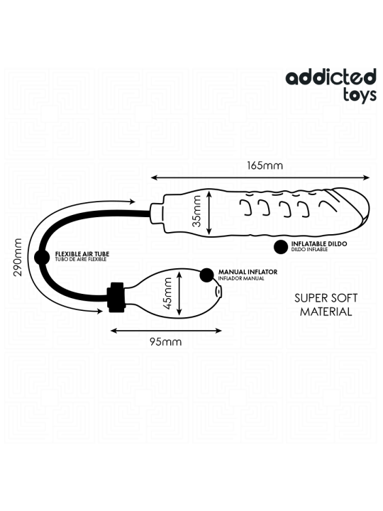 ADDICTED TOYS DILDO INFLABLE MODELO 3