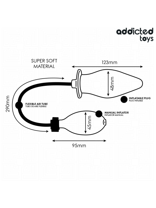 ADDICTED TOYS PLUG ANAL INFLABLE MODELO 2