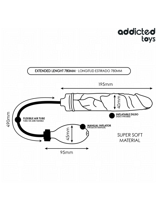 ADDICTED TOYS DILDO INFLABLE MODELO 4