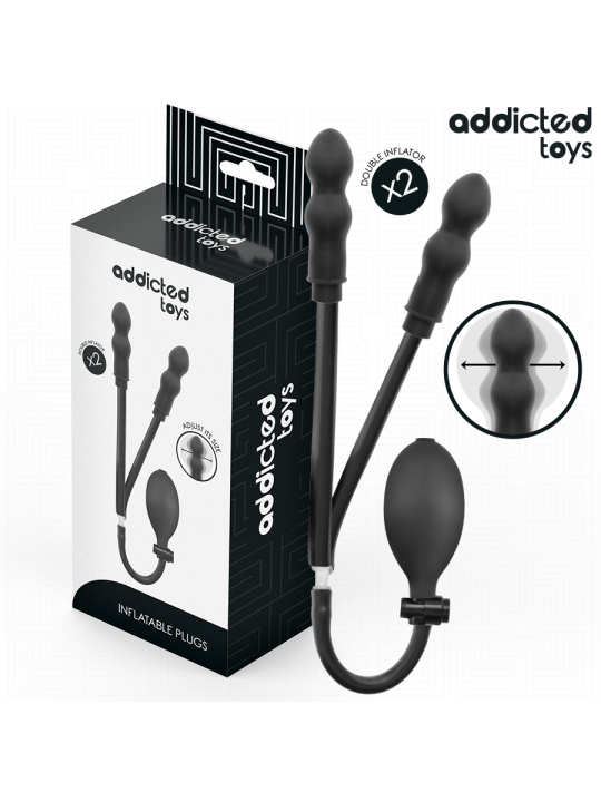 ADDICTED TOYS PLUG ANAL DOBLE INFLABLE MODELO 1