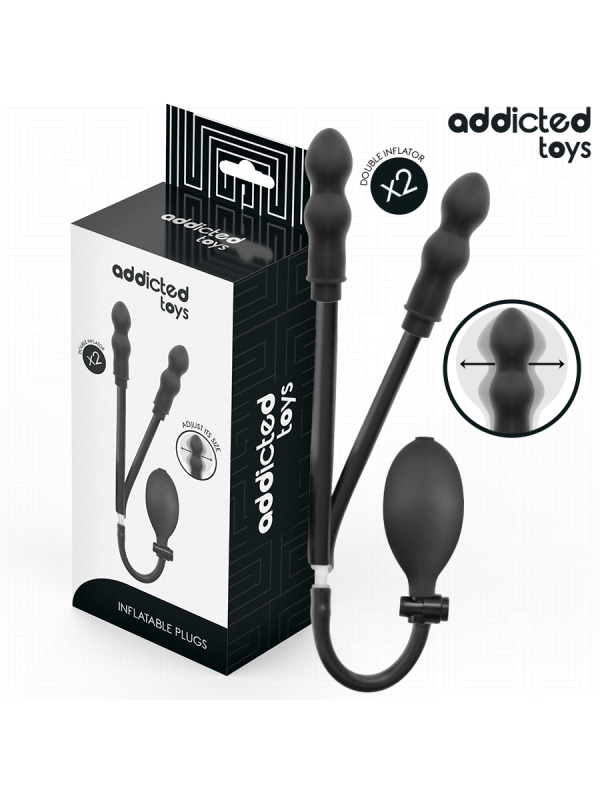 ADDICTED TOYS PLUG ANAL DOBLE INFLABLE MODELO 1