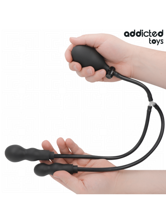 ADDICTED TOYS PLUG ANAL DOBLE INFLABLE MODELO 1