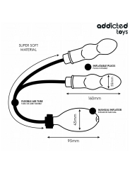 ADDICTED TOYS PLUG ANAL DOBLE INFLABLE MODELO 1