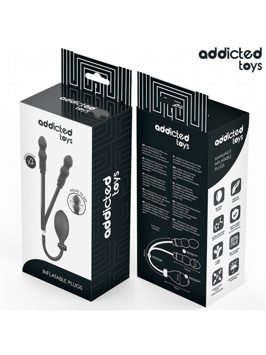 ADDICTED TOYS PLUG ANAL DOBLE INFLABLE MODELO 1