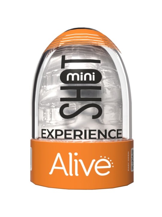ALIVE SHOT EXPERIENCE MINI MASTURBADOR TRANSPARENTE