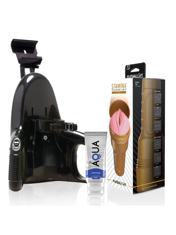 FLESHLIGHT PINK LADY STAMINA TRAINING UNIT UNIVERSAL LAUNCH LUBRICANTE AQUA QUALITY 50 ML
