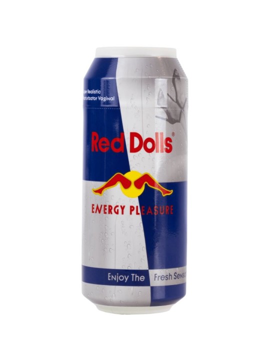 ALIVE RED DOLL MASTURBADOR MASCULINO VAGINA LATA BEBIDA ENERGETICA