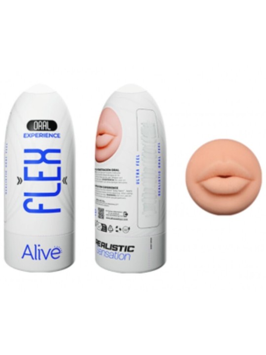 ALIVE FLEX MASTURBADOR MASCULINO BOCA TALLA M