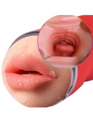 ARMONY MASTURBADOR DOBLE VAGINA BOCA ROJO