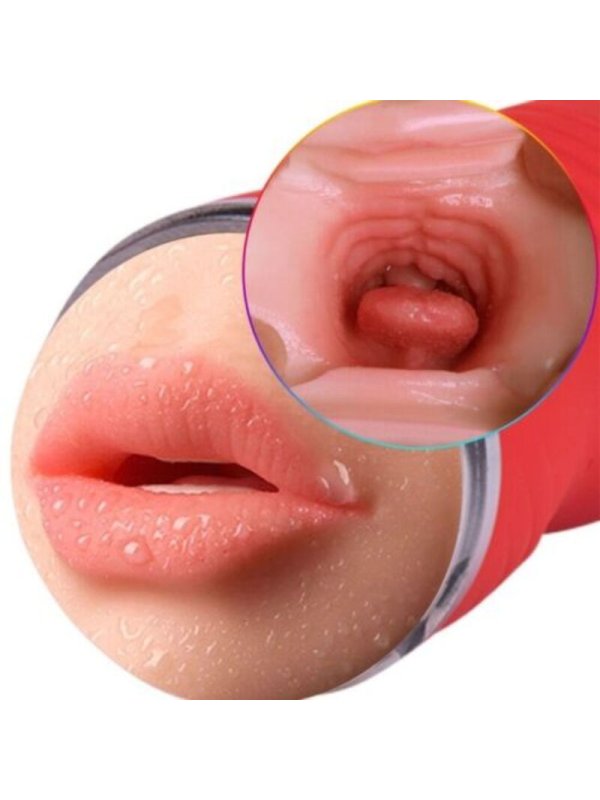 ARMONY MASTURBADOR DOBLE VAGINA BOCA ROJO