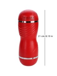 ARMONY MASTURBADOR DOBLE VAGINA BOCA ROJO