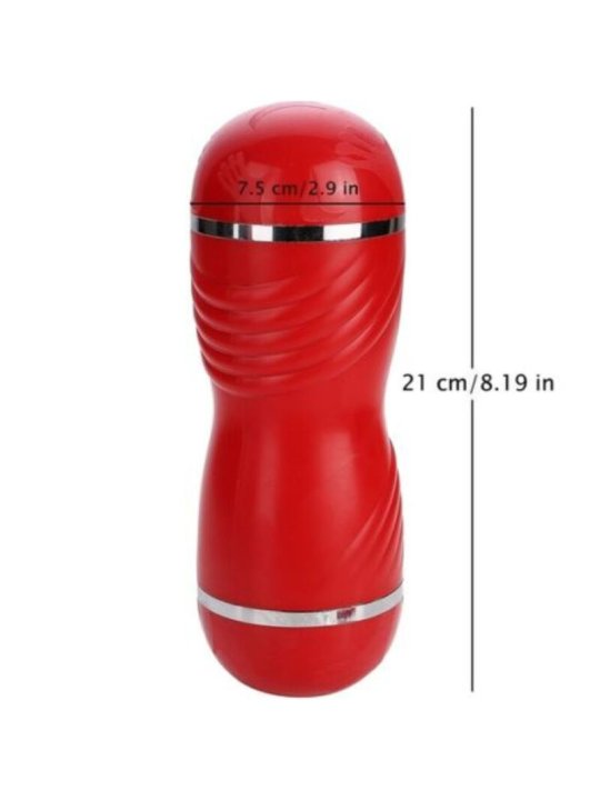 ARMONY MASTURBADOR DOBLE VAGINA BOCA ROJO