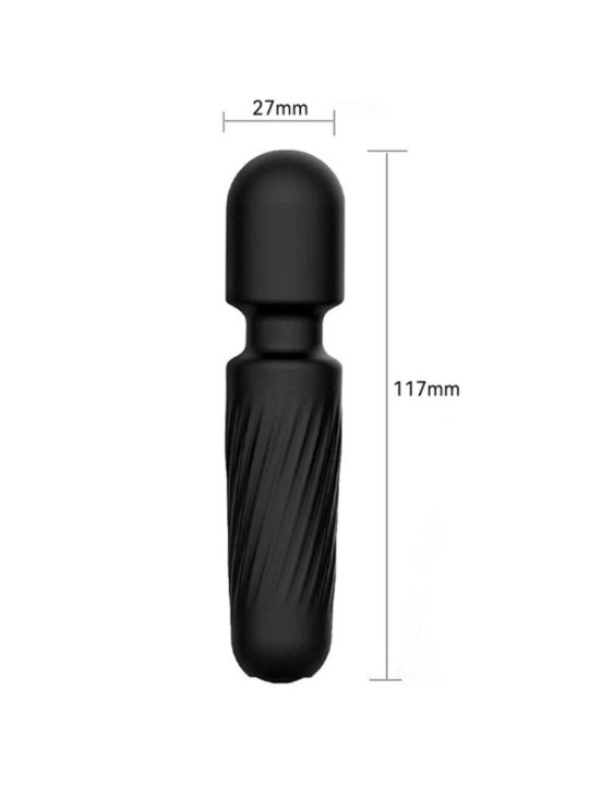 ARMONY YOUR MAGIC MASAJEADOR VIBRADOR RECARGABLE 10 VIBRACIONES NEGRO